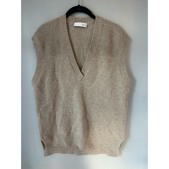 DAI London Oversized Sweater Tunic Vest Wool/Cashmere Blend Size XS/S - Picture 1 of 7